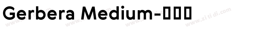 Gerbera Medium字体转换